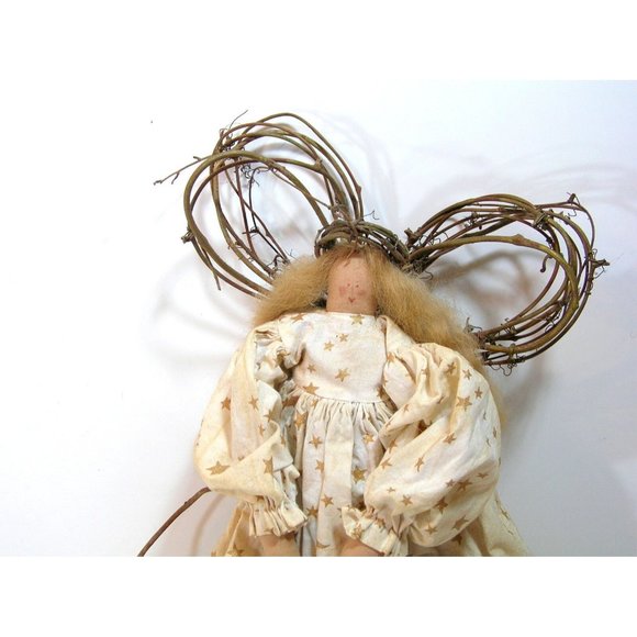 Angel Doll Folk Art Primitive Country Style Doll - Picture 6 of 7
